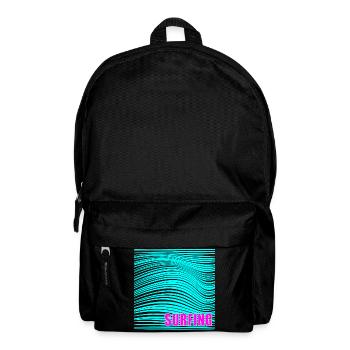 Sommer-Surfwellen - Rucksack - Schwarz - Vorne
