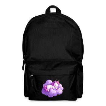 Licorne endormie sur un nuage violet - Sac à dos - noir - Devant