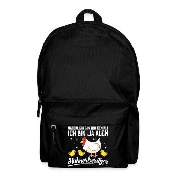 Hühnerflüsterer Huhn Hühnerhalter Hühner - Rucksack - Schwarz - Vorne