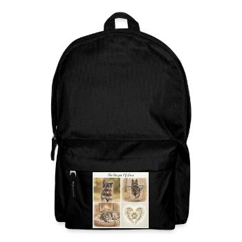 T-shirt cadeau de maman berger allemand sable - Sac à dos - noir - Devant