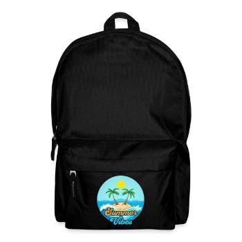 Summer Vibes Tropical Island - Backpack - black - Front