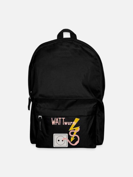 Wattwurm zweideutiger Witz Dad Humor Geschenkidee - Rucksack - Schwarz