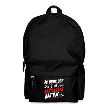Je peux pas j ai grand prix T-shirt Humour - Sac à dos - noir - Devant
