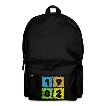 44. Écussons de Farbige du Geburtstag depuis 08/1982 - Sac à dos - noir - Devant