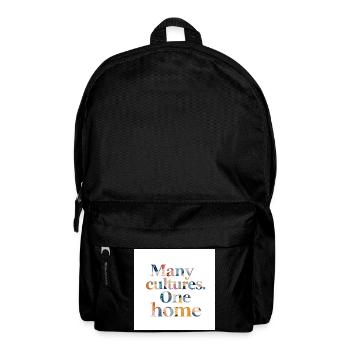 Many cultures one home - Backpack - black - Front