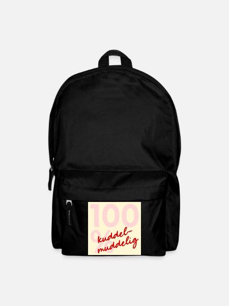 Kuddelmuddelig 100 Prozent - Chaos - Rucksack - Schwarz