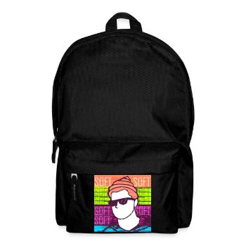 Toucher doux - Sac à dos - noir - Devant