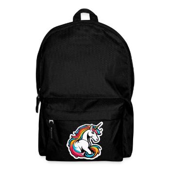 Licorne Arcenciel Éclatante - Sac à dos - noir - Devant