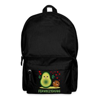 Fernbeziehung Liebe Avocado - Rucksack - Schwarz - Vorne