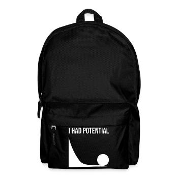 J’avais un potentiel de design humoristique minimaliste - Sac à dos - noir - Devant