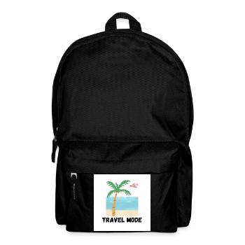 Travel Mode Tropical Beach Design - Rucksack - Schwarz - Vorne