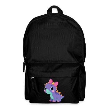 Tricératops fille - Sac à dos - noir - Devant