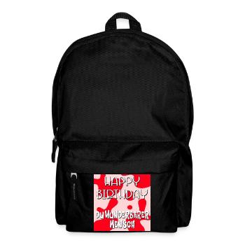 Geburtstag Wunderbarer Mensch - Rucksack - Schwarz - Vorne