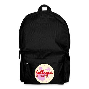 Danke Kollegin Herz - Rucksack - Schwarz - Vorne