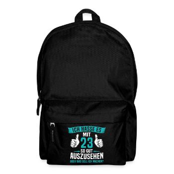 23 Jahre 23. Geburtstag Mann Frau 23 Jahre - Rucksack - Schwarz - Vorne