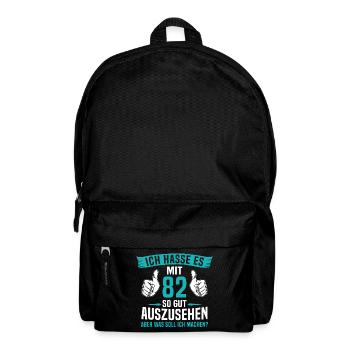 82 Jahre 82. Geburtstag Mann Frau 82 Jahre - Rucksack - Schwarz - Vorne