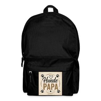 Hunde Papa Vintage Design - Rucksack - Schwarz - Vorne