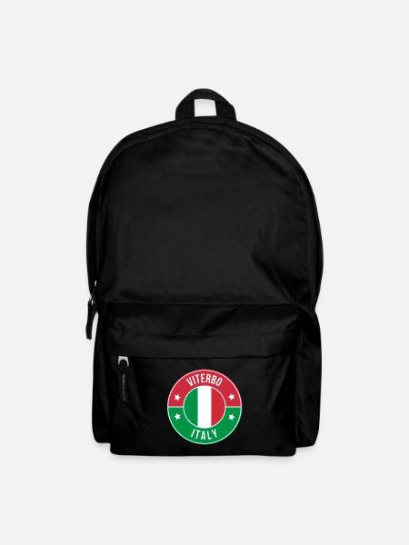 Viterbo Italy Badge Circle - Backpack - black