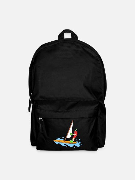 Lustiges Chili-Segeln - Rucksack - Schwarz