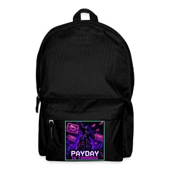 Payday Is Tomorrow Funny Meme - Backpack - black - Front