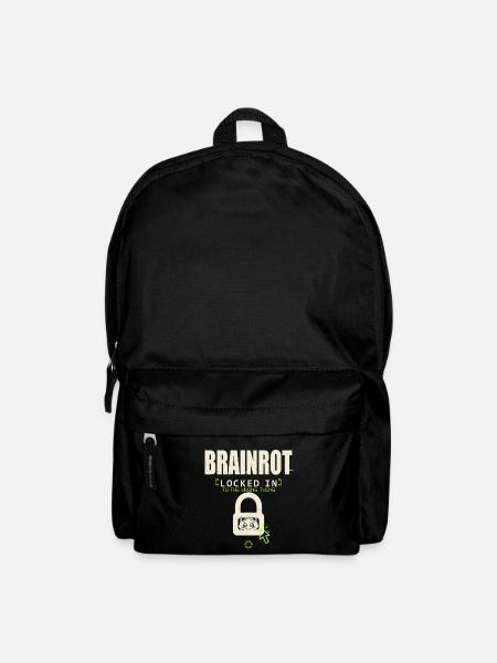 Brainrot Locked In - Backpack - black