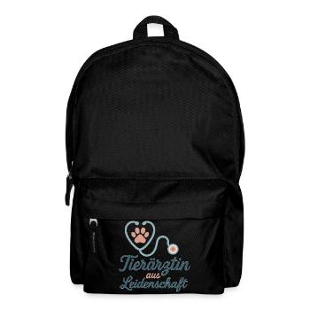 Tierärztin aus Leidenschaft - Rucksack - Schwarz - Vorne