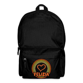 Geschenkidee Felizia - Rucksack - Schwarz - Vorne