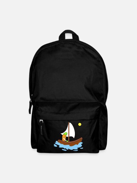 Niedliches Karottensegeln - Rucksack - Schwarz