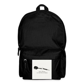 Dart Spruch: Ich Treff Doch Eh Nichts - Rucksack - Schwarz - Vorne