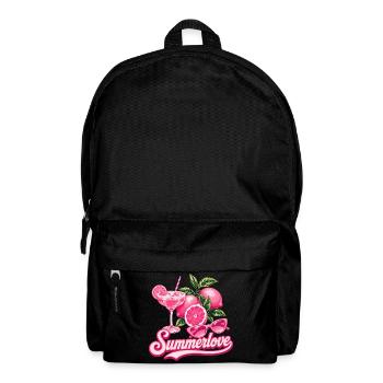 Summer Love | Pink Cocktail Summer Design - Backpack - black - Front
