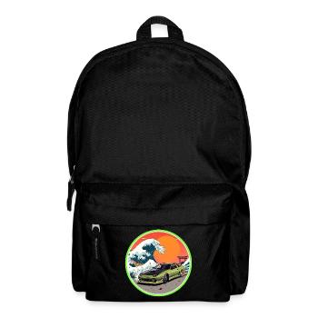 Retro 90s JDM S13 Great Wave Japan Emblem - Backpack - black - Front