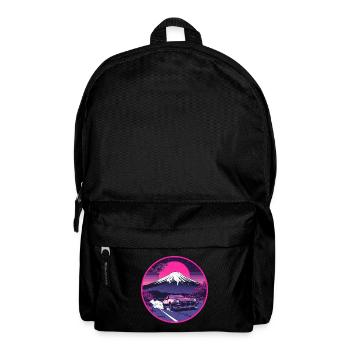 Retro 80er JDM AE86 Fuji Dragon Emblem - Rucksack - Schwarz - Vorne