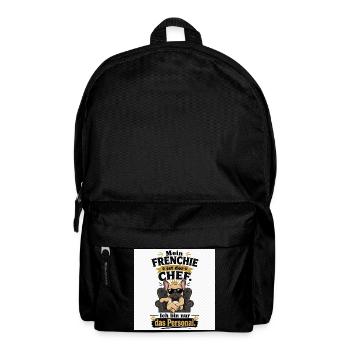 Mein Frenchie ist der Chef - Rucksack - Schwarz - Vorne