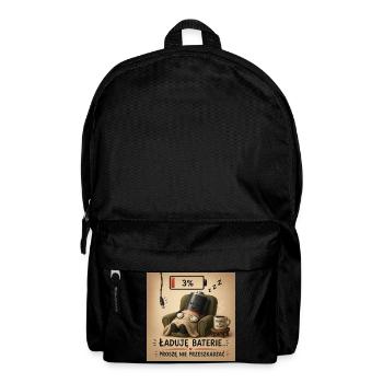 Charging Battery Please Do Not Disturb - Backpack - black - Front