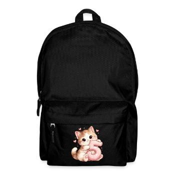 Kätzchen 5 Geburtstag - Rucksack - Schwarz - Vorne