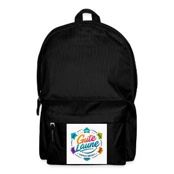 Gute Laune Kreis Farbig Positiv - Rucksack - Schwarz - Vorne