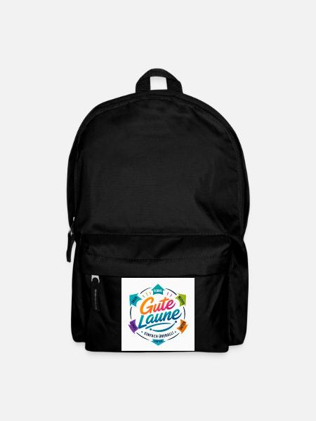Gute Laune Kreis Farbig Positiv - Rucksack - Schwarz