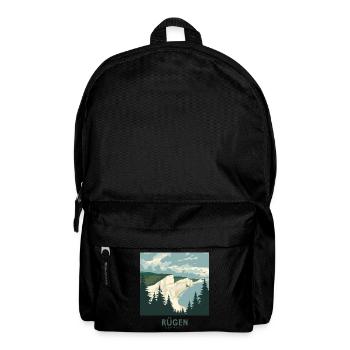 Rügen Germany | Vintage Coastal Poster - Rucksack - Schwarz - Vorne