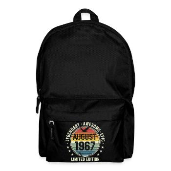 Legendäres Retro-Vintage-Jubiläum im August 1967 - Rucksack - Schwarz - Vorne