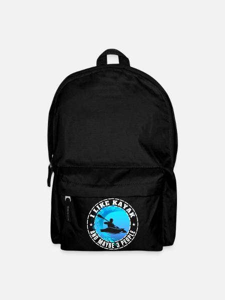 ICH MAG KAJAK UND VIELLEICHT DREI LEUTE - Rucksack - Schwarz