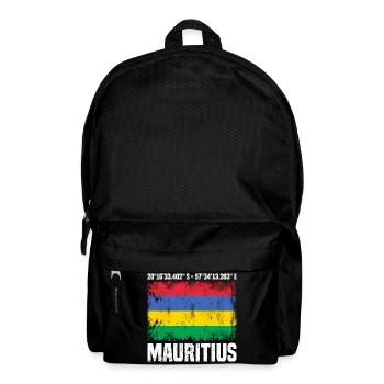 Mauritius Coordinates - Backpack - black - Front