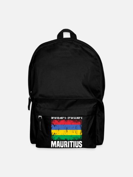 Mauritius Koordinaten - Rucksack - Schwarz