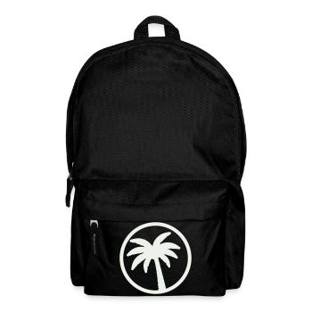 Palmen Silhouette Tropen Emblem - Rucksack - Schwarz - Vorne