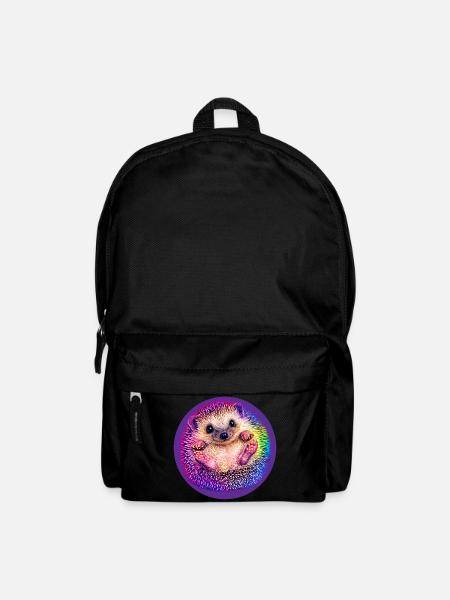 Rainbow hedgehog - Backpack - black