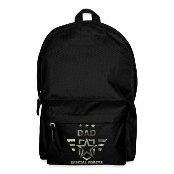 Dad Special Forces Camo Military - Backpack - black - Front