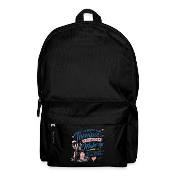 Ich brauche Make-up statt Therapie - Rucksack - Schwarz - Vorne
