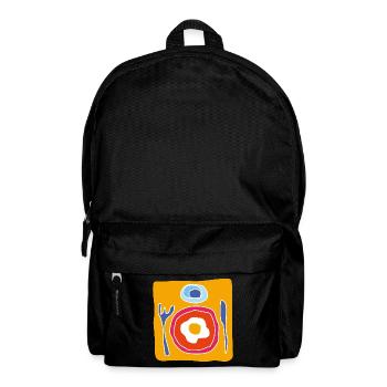 Colorful Fried Egg – Pop Illustration - Backpack - black - Front