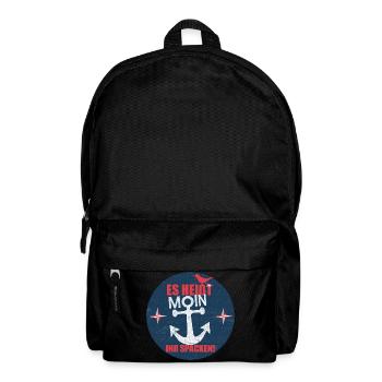 Es_heisst_Moin-_Ihr_Spacken - Rucksack - Schwarz - Vorne