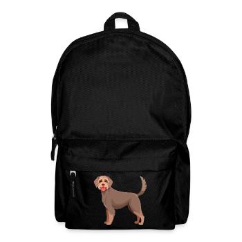 German Wirehaired Dog (Comic) - Backpack - black - Front