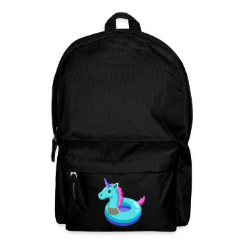 Unicorn Pool Toy - Backpack - black - Front
